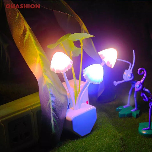 Mushroom Night Light Dusk To Dawn Sensor LED Night