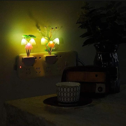 Mushroom Night Light Dusk To Dawn Sensor LED Night