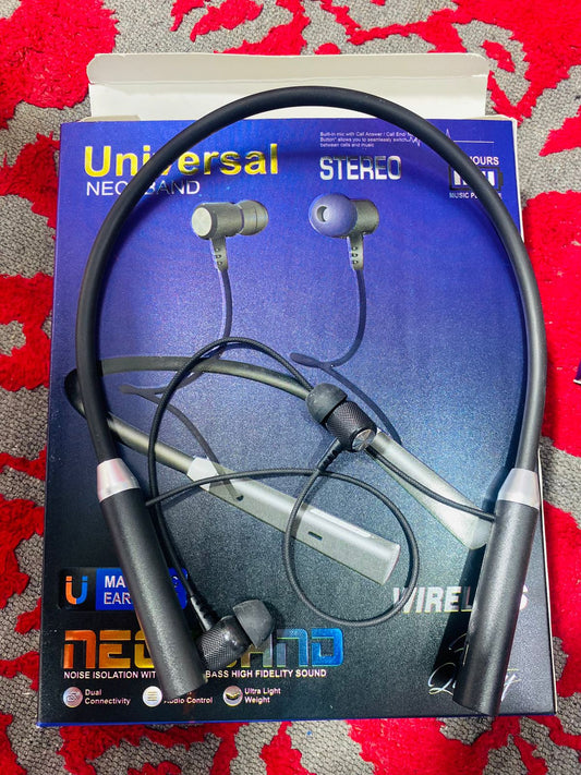 Universal Neckband – Wireless Bluetooth Earphones