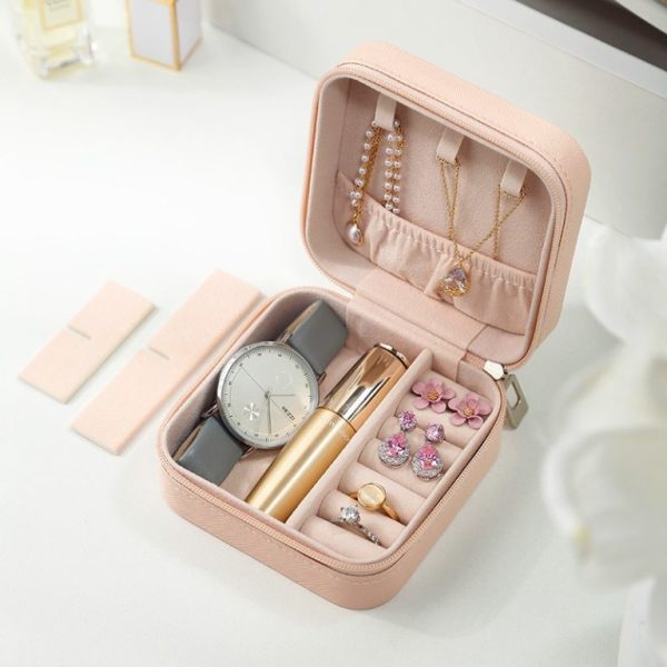Leather Jewelry Organizer Box