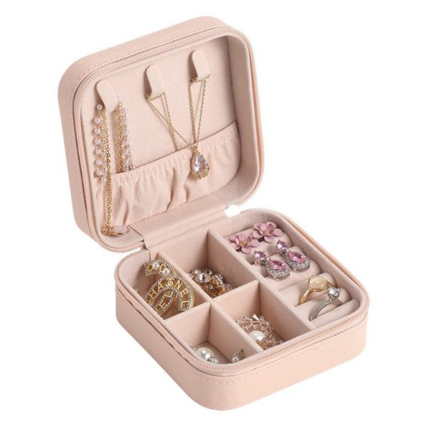 Leather Jewelry Organizer Box