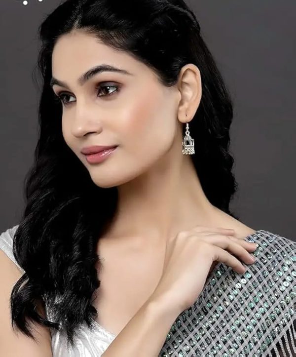 Elegant Silver Jhumka | Ethnic Wear