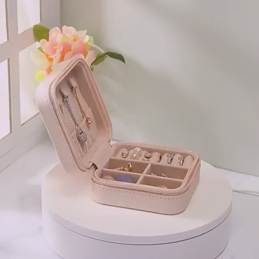 Leather Jewelry Organizer Box